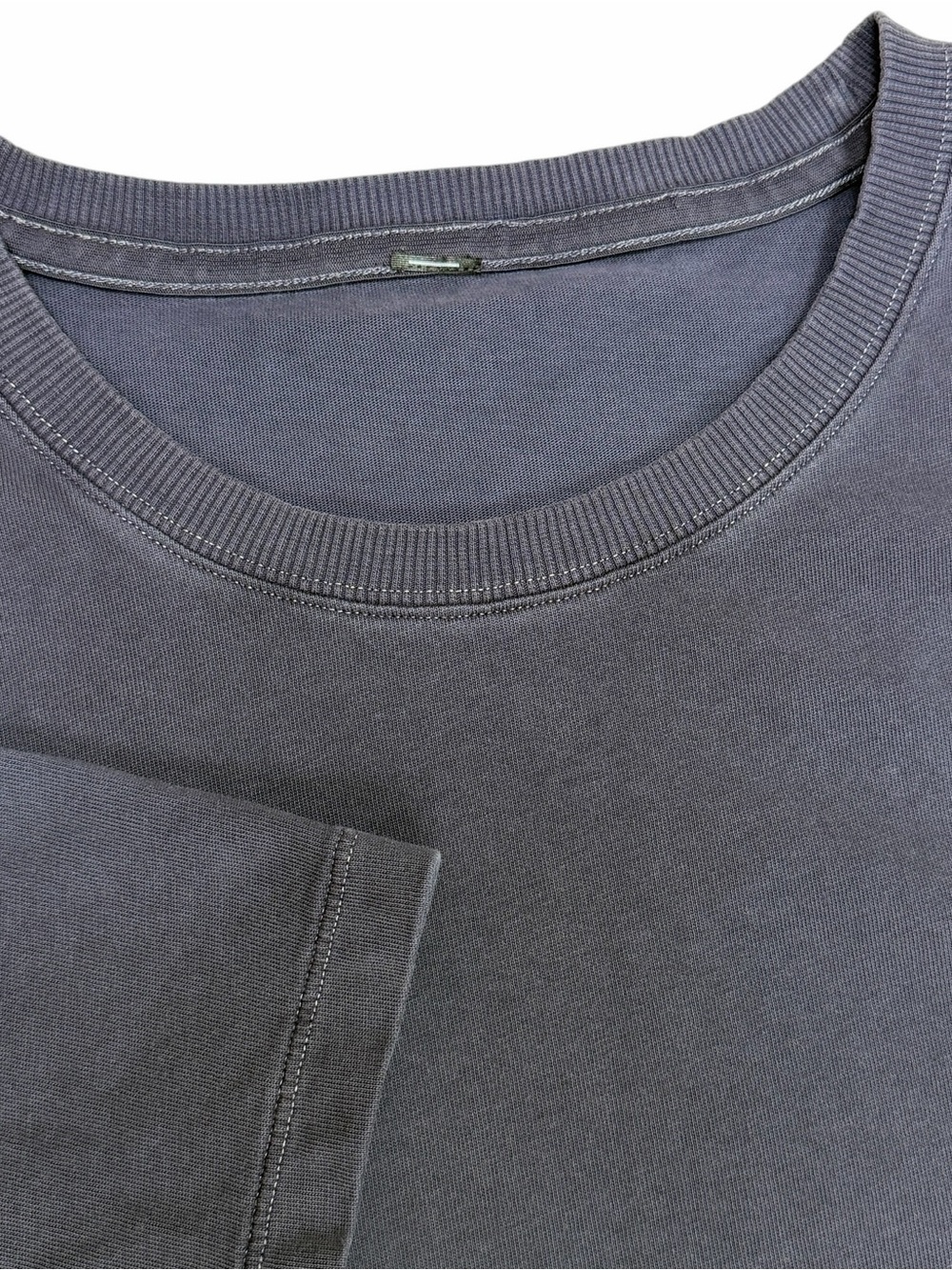 Lululemon Shirt Mens XL Blue Wash Heavyweight Cotton Jersey T-Shirt Relaxed Crew